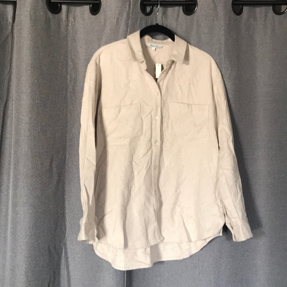 Madewell Flannel Sunday Shirt in Speckle